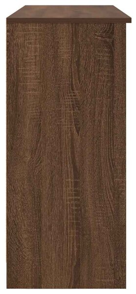 VidaXL barna tölgy szerelt fa tálalószekrény fiókos 101x35x76 cm