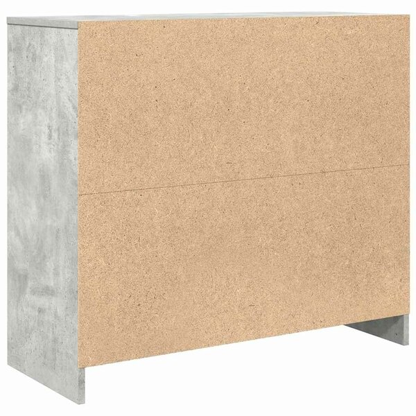 VidaXL betonszürke szerelt fa tálalószekrény 85x34x76 cm