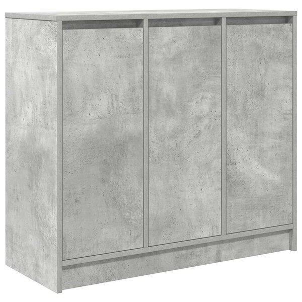 VidaXL betonszürke szerelt fa tálalószekrény 85x34x76 cm