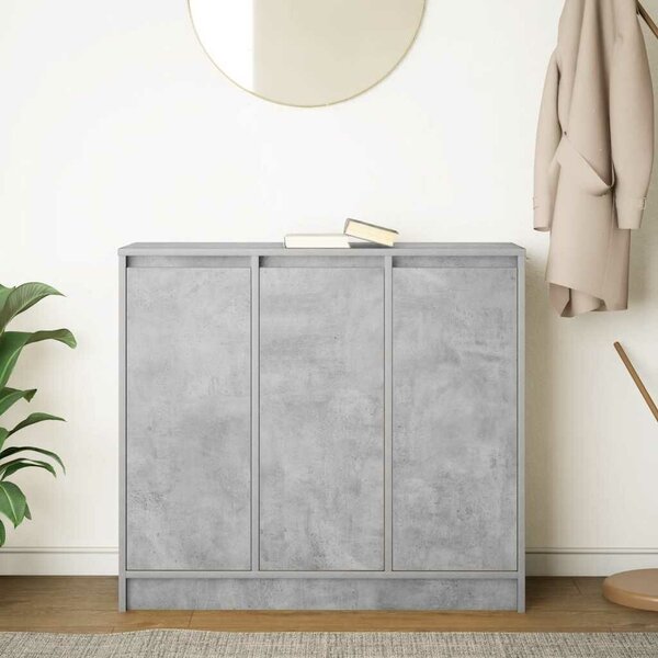 VidaXL betonszürke szerelt fa tálalószekrény 85x34x76 cm