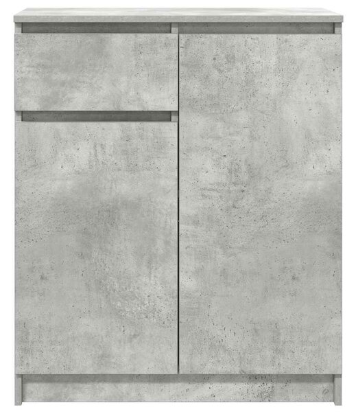 VidaXL betonszürke szerelt fa tálalószekrény fiókos 71x35x84 cm