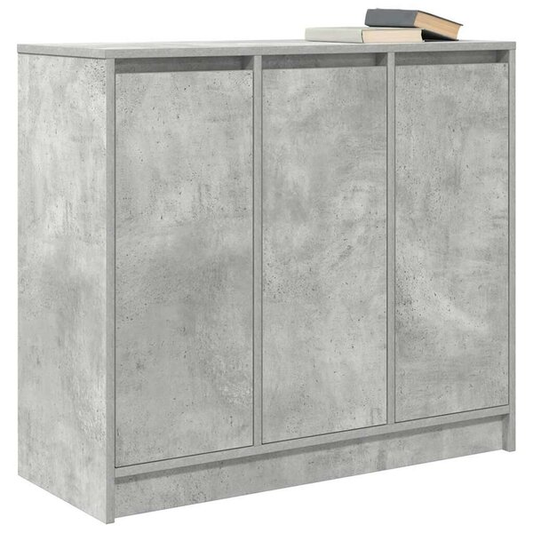 VidaXL betonszürke szerelt fa tálalószekrény 85x34x76 cm