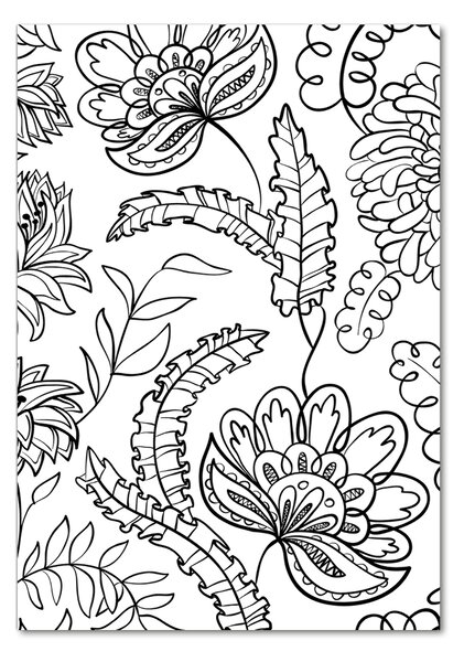 Photo kép üveg Háttér zentangle