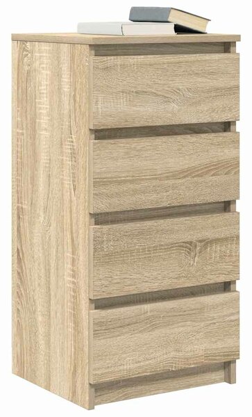 VidaXL sonoma tölgy színű szerelt fa tálalóasztal 37,5x35x76 cm
