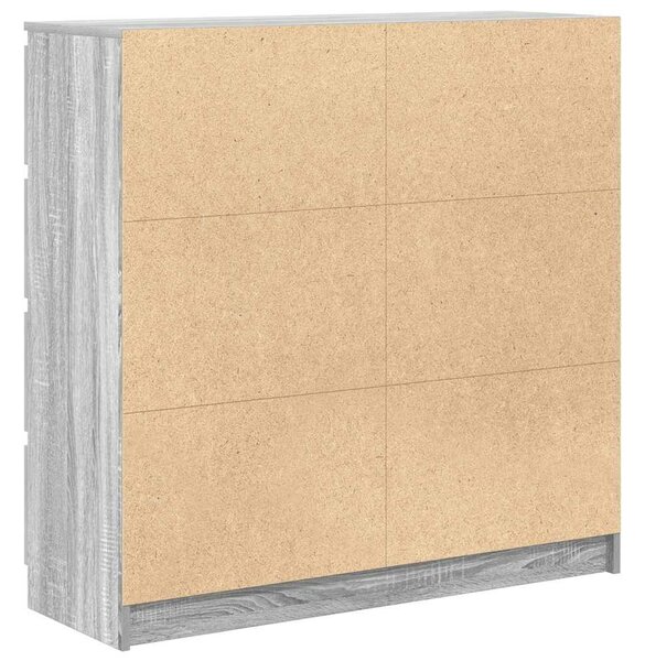 VidaXL szürke sonoma színű szerelt fa tálalószekrény 100x35x99 cm
