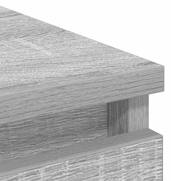 VidaXL szürke sonoma színű szerelt fa tálalószekrény 100x35x99 cm