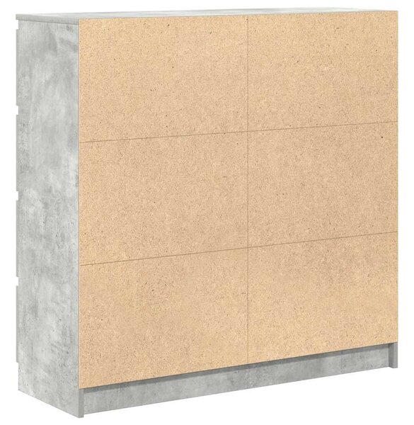 VidaXL betonszürke szerelt fa tálalószekrény 100x35x99 cm