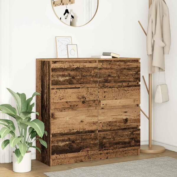 VidaXL antik fa színű szerelt fa tálalószekrény 100x35x99 cm