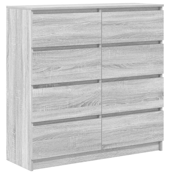 VidaXL szürke sonoma színű szerelt fa tálalószekrény 100x35x99 cm