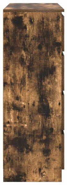 VidaXL füstös tölgy színű szerelt fa tálalószekrény 100x35x99 cm