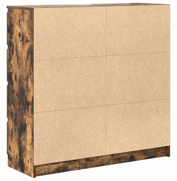 VidaXL füstös tölgy színű szerelt fa tálalószekrény 100x35x99 cm