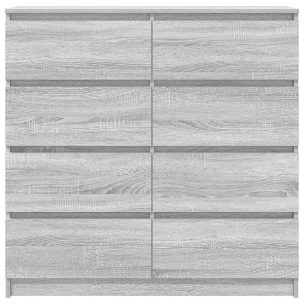 VidaXL szürke sonoma színű szerelt fa tálalószekrény 100x35x99 cm