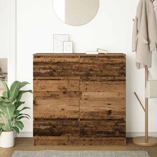 VidaXL antik fa színű szerelt fa tálalószekrény 100x35x99 cm