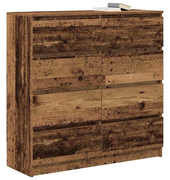 VidaXL antik fa színű szerelt fa tálalószekrény 100x35x99 cm