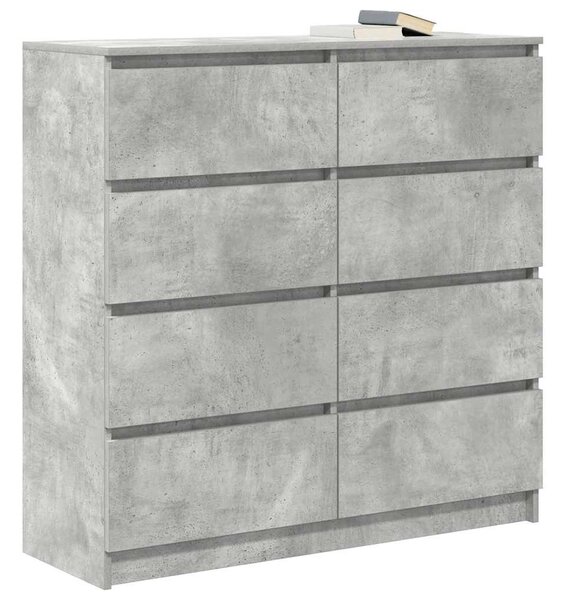 VidaXL betonszürke szerelt fa tálalószekrény 100x35x99 cm