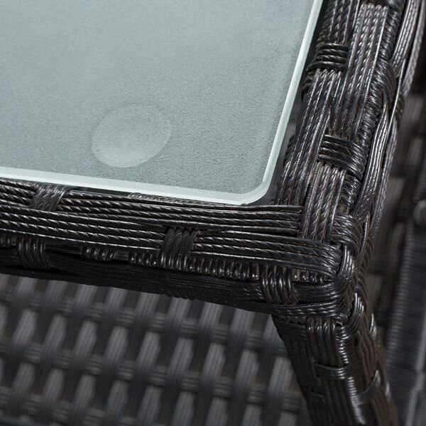 Juskys Rattan pad – Monaco fekete