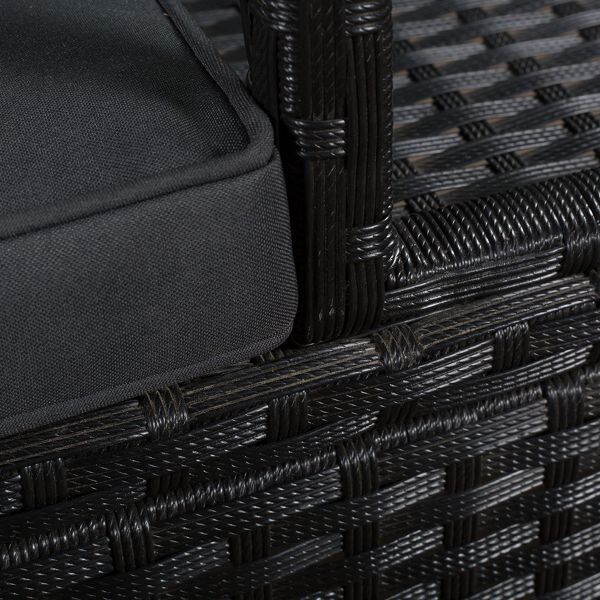 Juskys Rattan pad – Monaco fekete