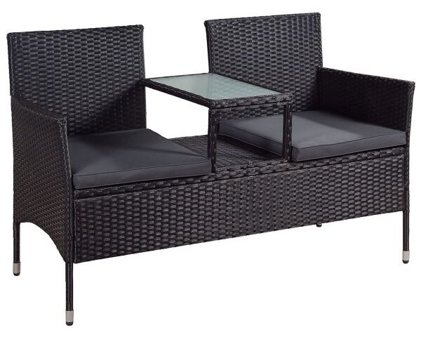 Juskys Rattan pad – Monaco fekete