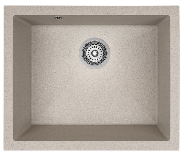 Laveo Ibiza, 1 kamrás gránit mosogató 560x460x220 mm, bézs, LAV-SBI_410U