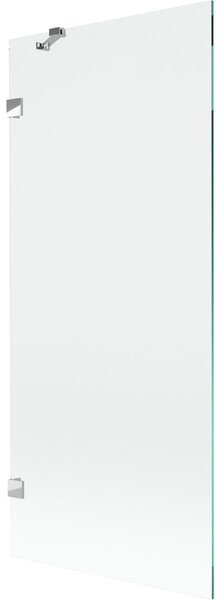 Mexen, Mexen Lunar 1 szárnyú kádparaván 80 x 150 cm, átlátszó, króm - 897-080-000-01-00