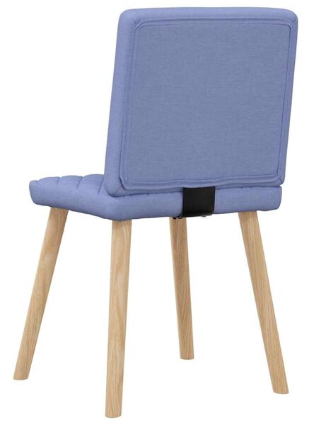 VidaXL étkezőszékek 6 db Jeans kék szövet