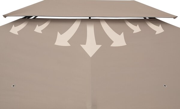 Deuba Topas kerti pavilon 4x3 m - taupe