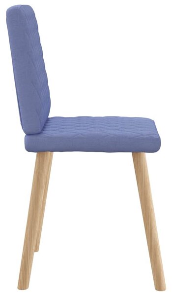VidaXL étkezőszékek 6 db Jeans kék szövet