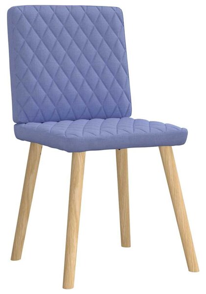 VidaXL étkezőszékek 6 db Jeans kék szövet