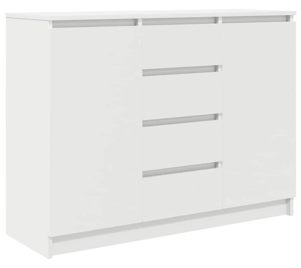 VidaXL fehér szerelt fa tálalószekrény fiókos 100,5x35x76 cm