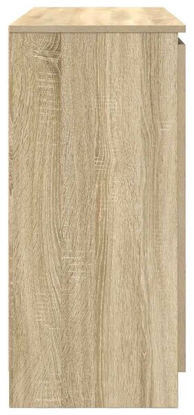 VidaXL sonoma tölgy szerelt fa tálalószekrény fiókos 100,5x35x76 cm