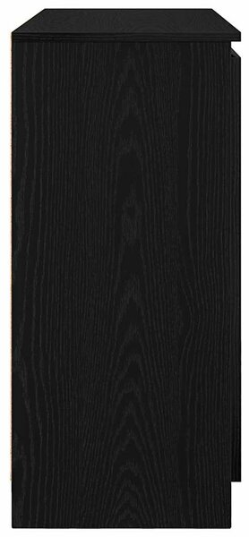 VidaXL fekete tölgy szerelt fa tálalószekrény fiókos 100,5x35x76 cm