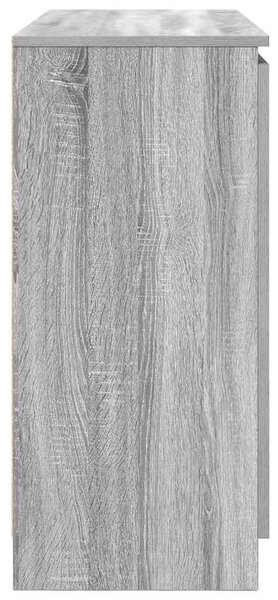 VidaXL szürke sonoma szerelt fa tálalószekrény fiókos 100,5x35x76 cm