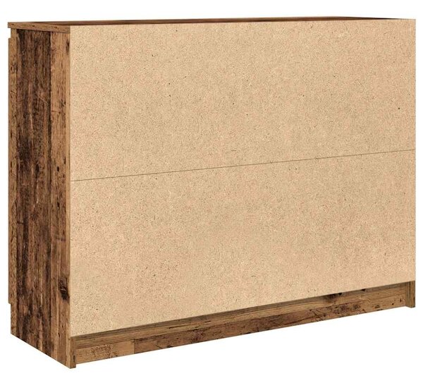 VidaXL antik fa szerelt fa tálalószekrény fiókos 100,5x35x76 cm