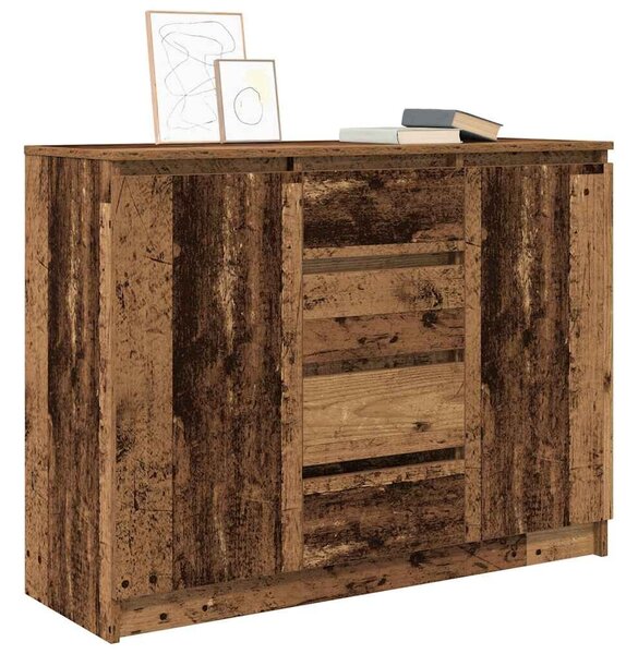 VidaXL antik fa szerelt fa tálalószekrény fiókos 100,5x35x76 cm