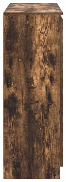VidaXL füstölt tölgy szerelt fa tálalószekrény fiókos 100,5x35x98,5 cm