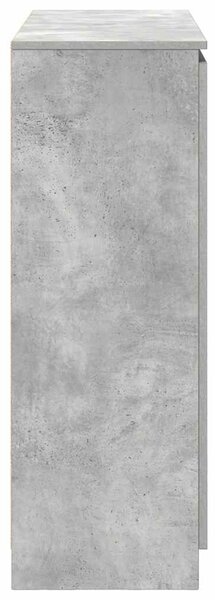 VidaXL betonszürke szerelt fa tálalószekrény fiókos 100,5x35x98,5 cm