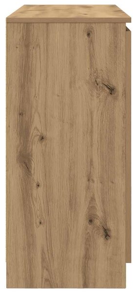 VidaXL kézműves tölgy szerelt fa tálalószekrény fiókos 100,5x35x76 cm