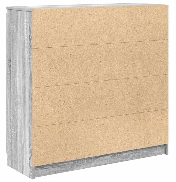 VidaXL szürke sonoma szerelt fa tálalószekrény fiókos 100,5x35x98,5 cm