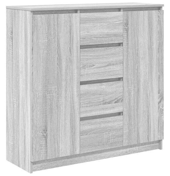 VidaXL szürke sonoma szerelt fa tálalószekrény fiókos 100,5x35x98,5 cm