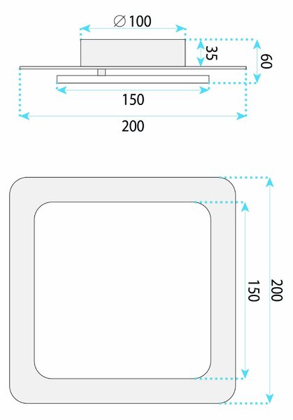 LHJ123-W fekete LED fali lámpa