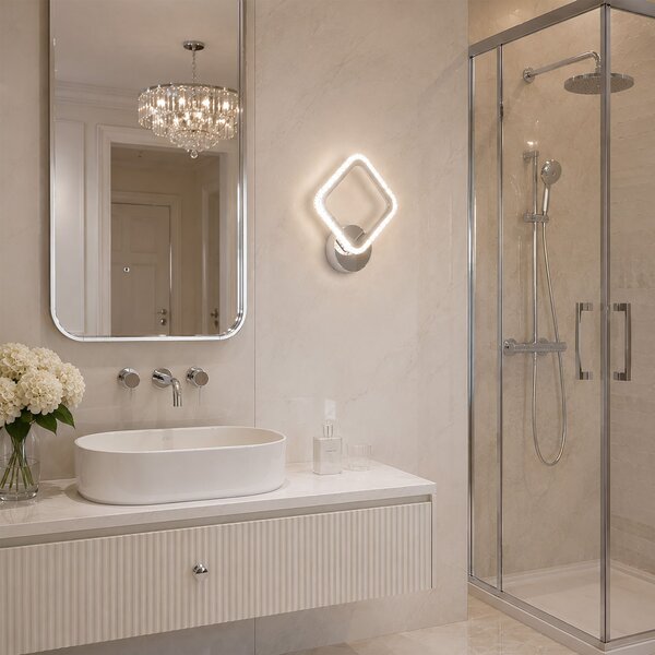 LHJ125-W króm LED fali lámpa