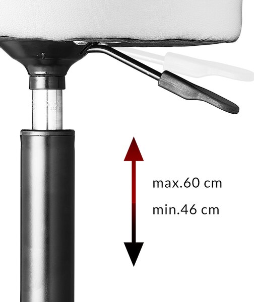 Casaria® Görgős szék - fehér