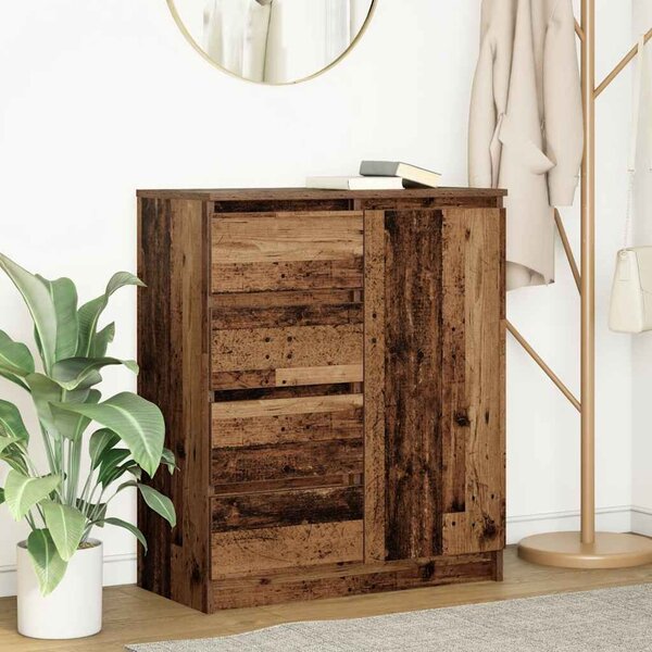 VidaXL antik fa szerelt fa tálalószekrény fiókos 71x35x84 cm