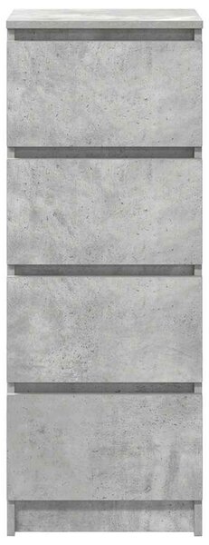 VidaXL betonszürke szerelt fa tálalószekrény 37,5x35x99 cm