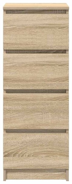 VidaXL sonoma tölgy színű szerelt fa tálalószekrény 37,5x35x99 cm