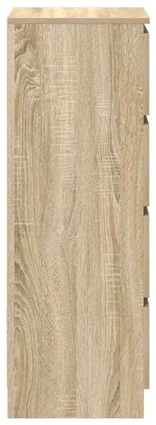 VidaXL sonoma tölgy színű szerelt fa tálalószekrény 37,5x35x99 cm