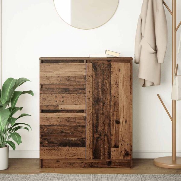 VidaXL antik fa szerelt fa tálalószekrény fiókos 71x35x84 cm