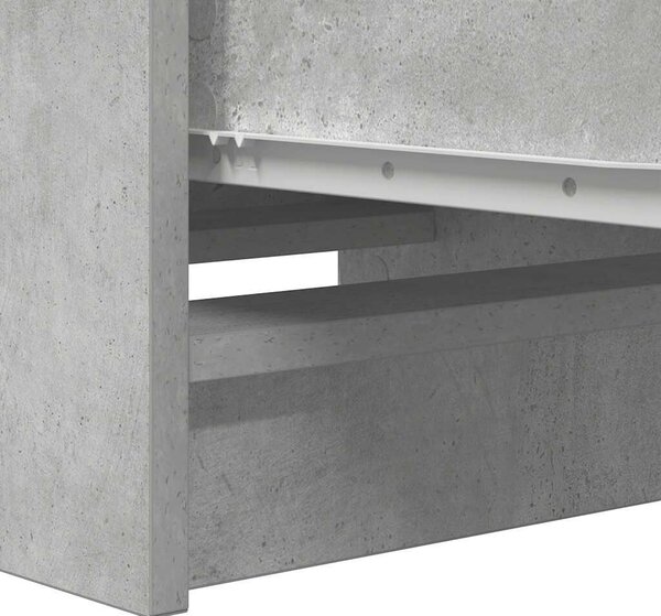VidaXL betonszürke szerelt fa tálalószekrény 37,5x35x99 cm