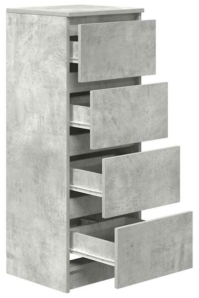 VidaXL betonszürke szerelt fa tálalószekrény 37,5x35x99 cm