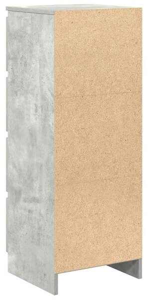 VidaXL betonszürke szerelt fa tálalószekrény 37,5x35x99 cm